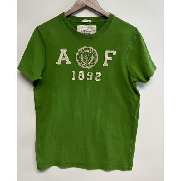 Vintage Abercrombie & Fitch Embroidered Muscle Fit T-shirt Large Single Stitch - Picture 1 of 11